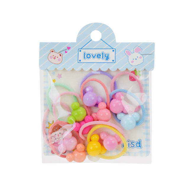 Бижутерия и аксессуары - Набор резинок для волос Shantou Jinxing в ассортименте (CEL-2407)#3