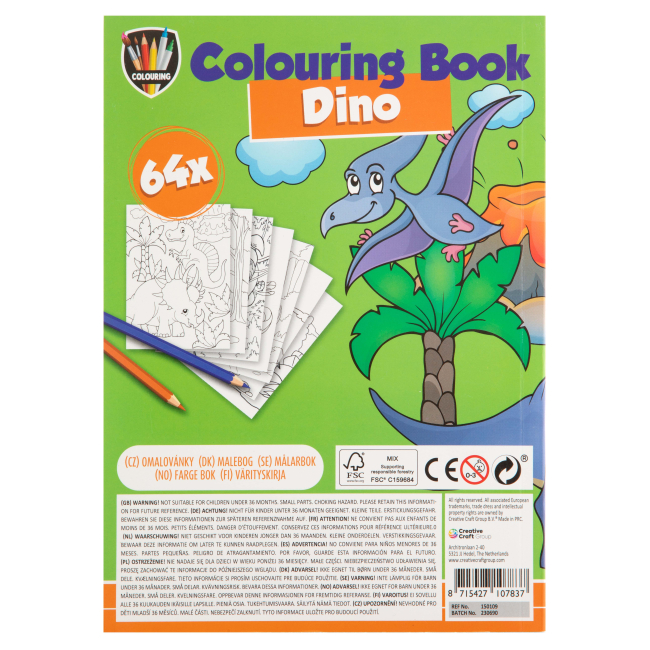 Товари для малювання - Розмальовка Grafix Dino (150109_4)#2