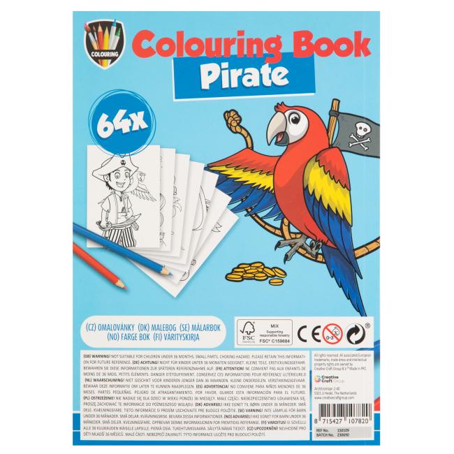 Товари для малювання - Розмальовка Grafix Pirate (150109_3)#2
