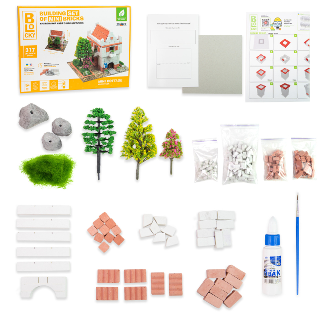 Конструктори з унікальними деталями - ​Конструктор Strateg Blocky Міні-котедж (31002)#2