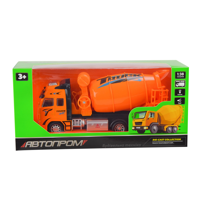 Транспорт и спецтехника - Бензовоз Автопром инерционный 1:38 (AP7512B)#3