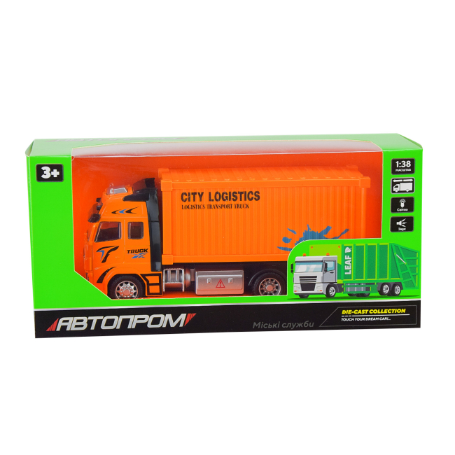 Транспорт и спецтехника - Грузовик Автопром инерционный 1:38 (AP7514D)#3