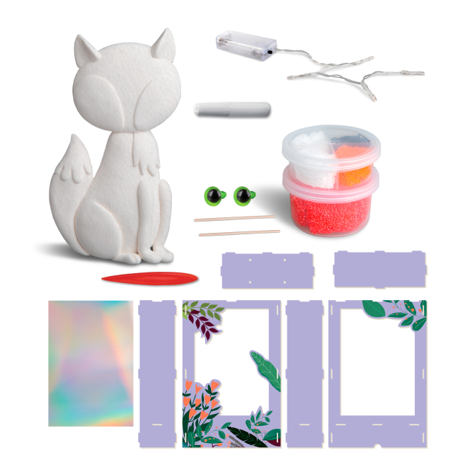 Набори для творчості - Набір для творчості Paulinda Сяюча руда лисиця (072793-3)#2