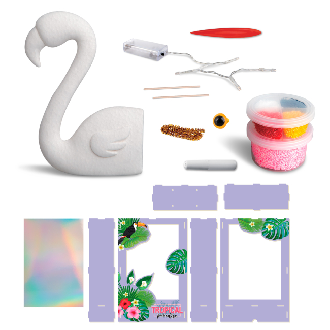 Наборы для творчества - Набор для творчества Paulinda Светящийся фламинго (072793-5)#2