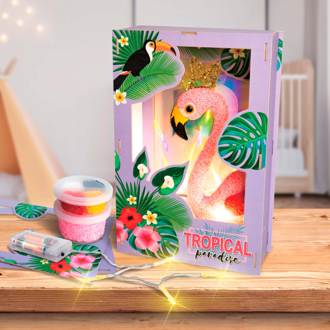 Наборы для творчества - Набор для творчества Paulinda Светящийся фламинго (072793-5)#4