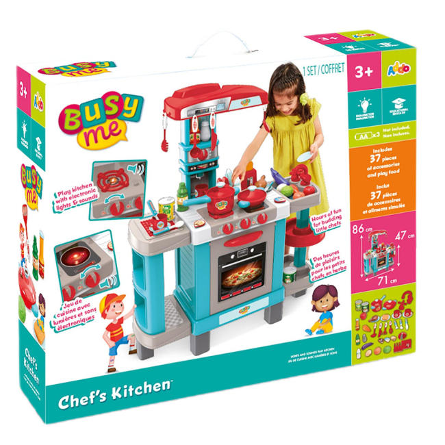 Дитячі кухні та побутова техніка - Ігровий набір Addo Busy me Кухня для шеф-кухаря (315-13131-B)#2