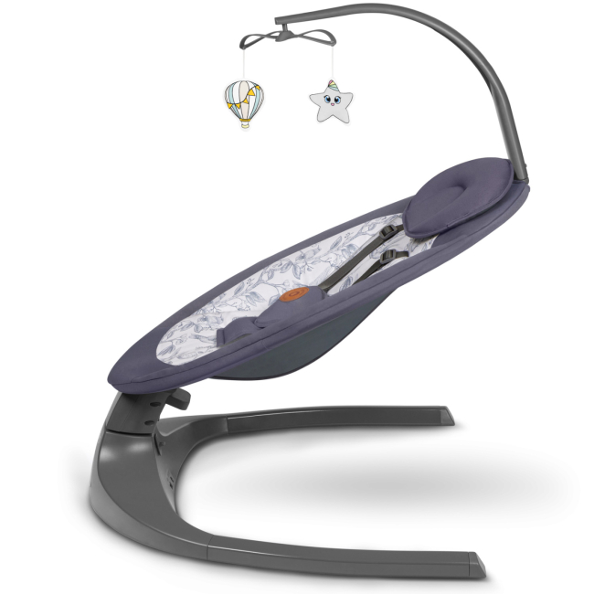 Кресла-качалки - Кресло-качалка Lionelo Ralf Grey white (5903771704625)#3