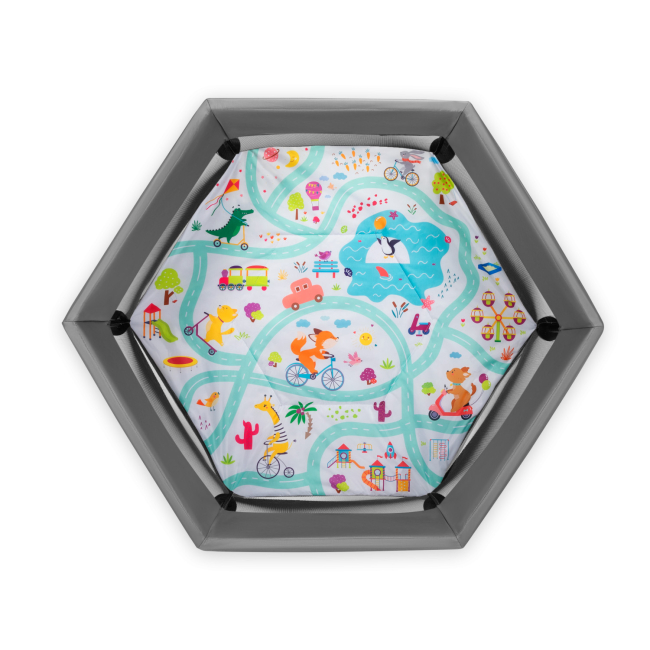 Манежи - Манеж Lionelo Roel Grey Multicolor (5903771704366)#3