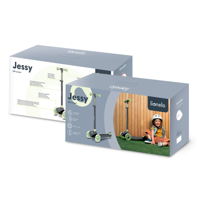 Самокаты - Самокат Lionelo Jessy Grey green (5903771705318)#4