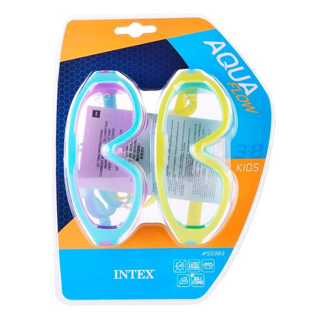 Для пляжа и плавания - Маски для плавания INTEX Голубая и салатовая (55983/3)#2