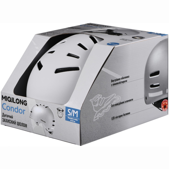 Захисне спорядження - Захисний шолом Miqilong Condor сірий 45-54 см (CONDOR-M-GRAY)#9