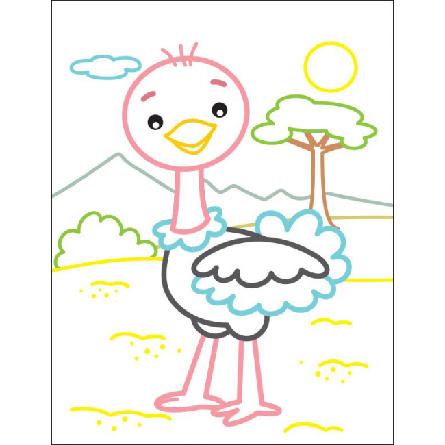 Товари для малювання - Кольорові зафарбовки Ranok Левеня (АРТ18703У)#2