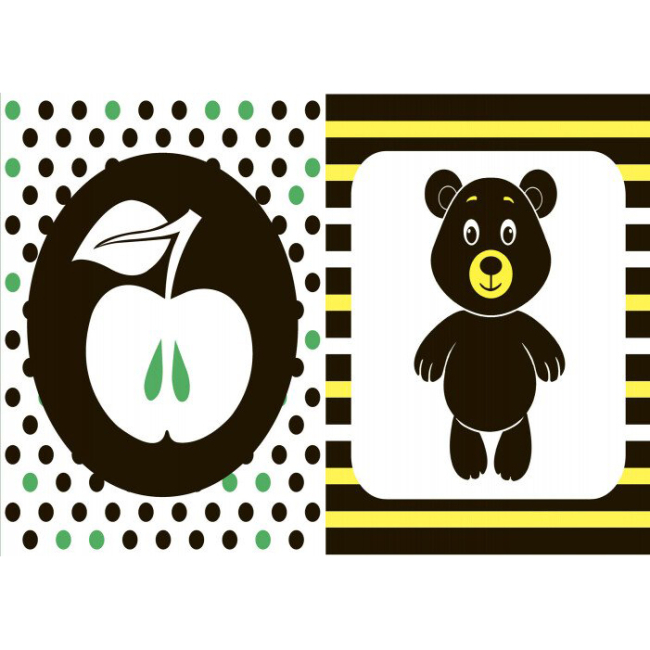 Книги для самых маленьких (0-3 года) - Книжка «Контрастна книжка для немовляти Мі-мі-книжка» (А755005У)#3