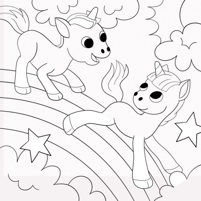 Товари для малювання - Водяні розмальовки Ranok Єдинороги (N1377002У)#4