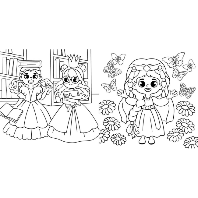 Товары для рисования - Водяные раскраски Ranok Принцессы (N1377008У)#4