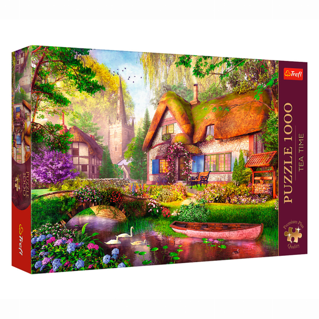 Пазли - Пазл Trefl Premium Plus Котедж у лісі 1000 елементів (10804)#2