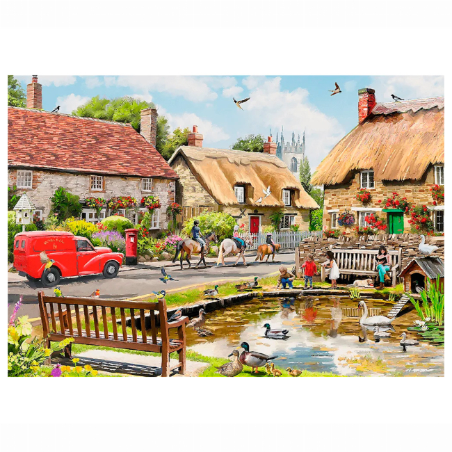 Пазли - Пазл Trefl Premium Plus Літо в селі 1000 елементів (10808)#3