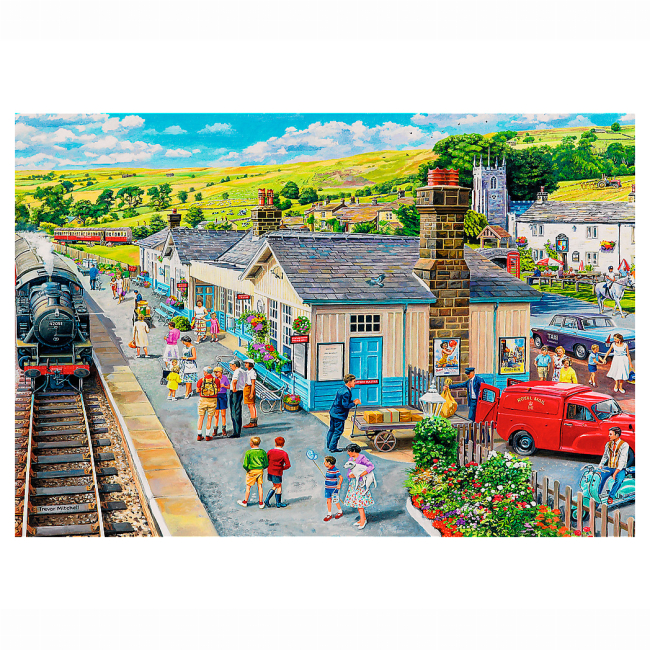 Пазлы - Пазл Trefl Premium Plus Станция 1000 элементов (10810)#3