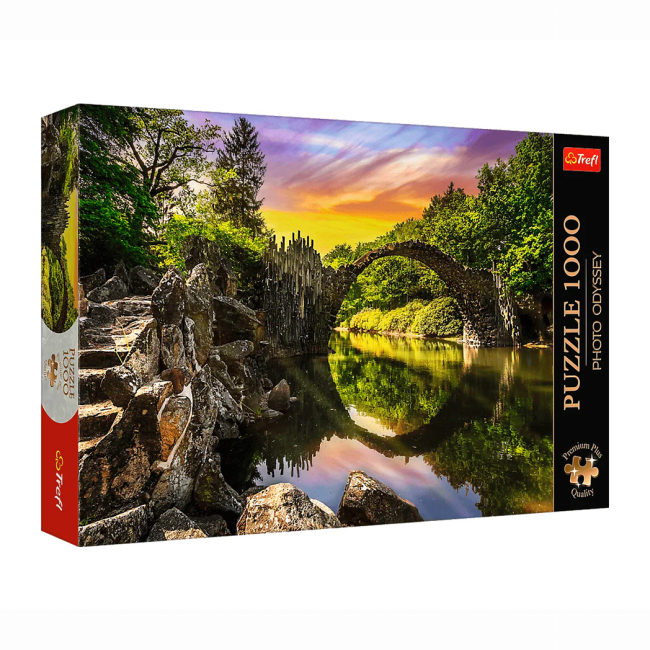 Пазлы - Пазл Trefl Premium Plus Чертов мост в Кромлау Германия 1000 элементов (10811)#2