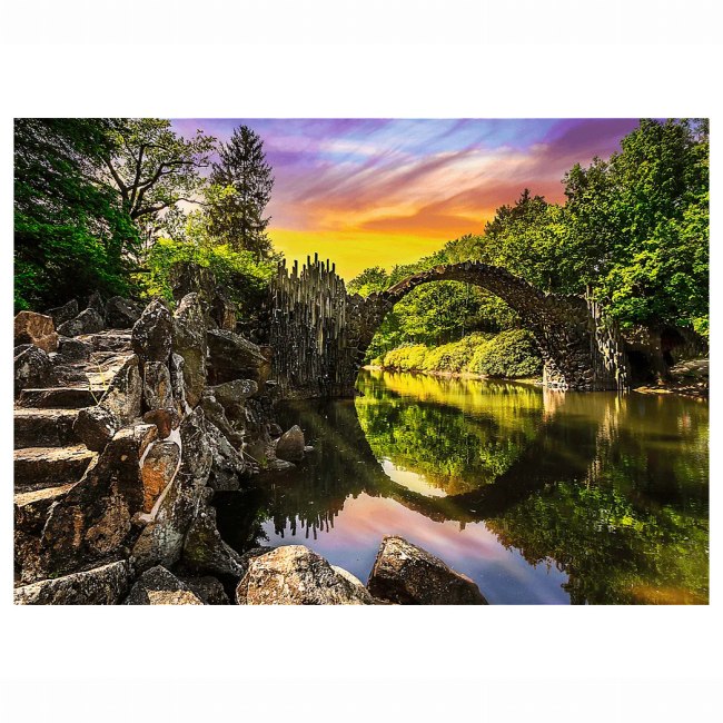 Пазлы - Пазл Trefl Premium Plus Чертов мост в Кромлау Германия 1000 элементов (10811)#3