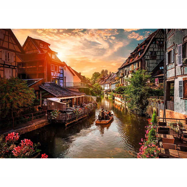 Пазлы - Пазл Trefl Premium Plus Маленькая Венеция в Кольмаре Франция 1000 элементов (10816)#3