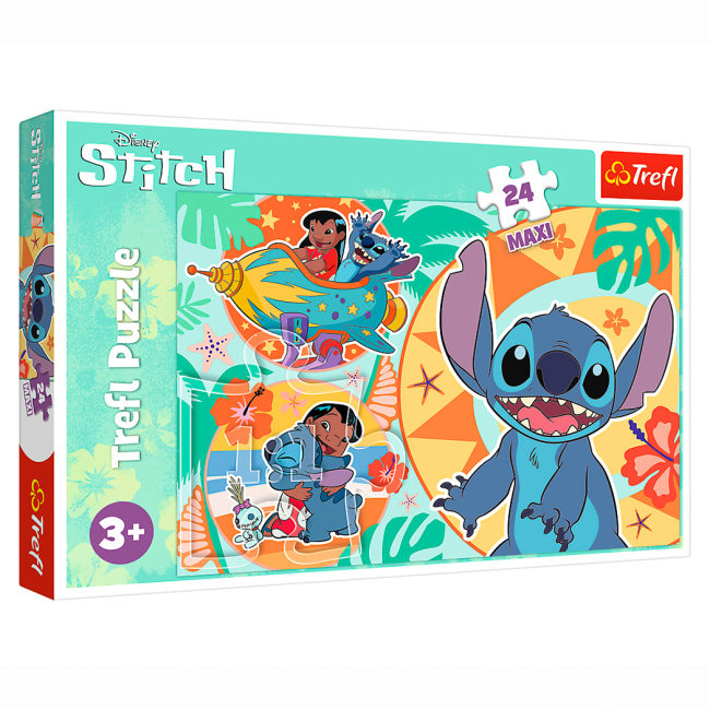 Пазлы - Пазл Trefl Махи День рождения Лило и Стич 24 элемента (14365)#2