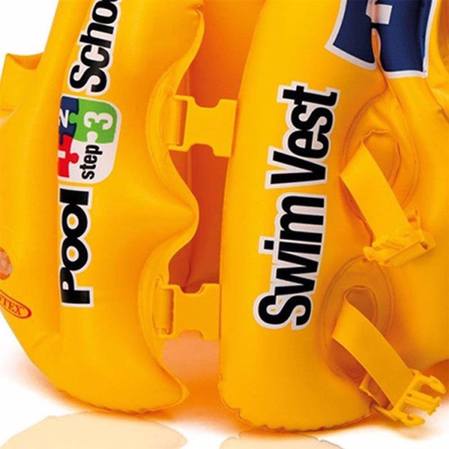 Для пляжа и плавания - Жилет Intex желтый (58660)#3