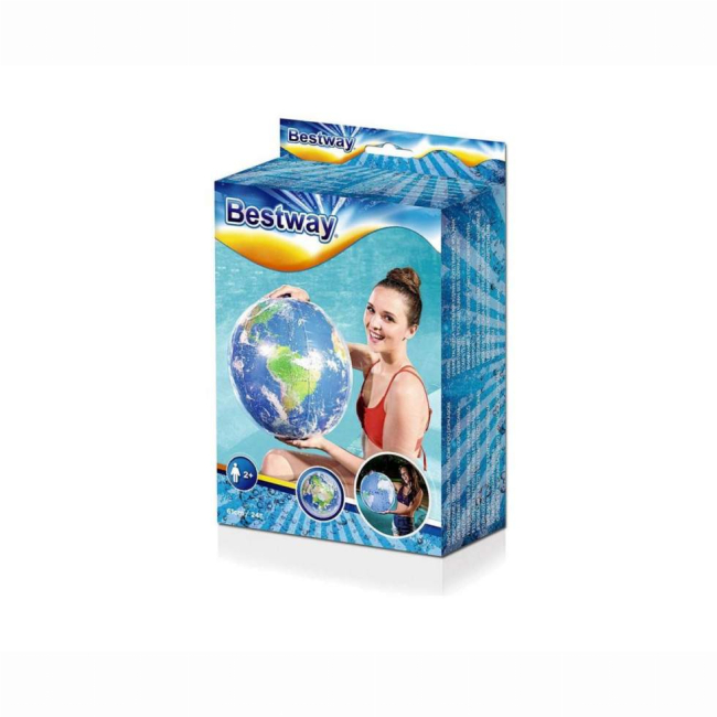 Для пляжу і плавання - М'яч надувний Bestway Земля 61 см (31045)#2