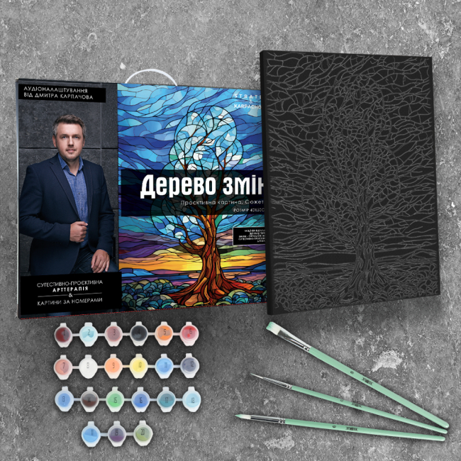 Товары для рисования - Картина по номерам Strateg Дерево изменений Сюжет № 2 (AH1084)#2