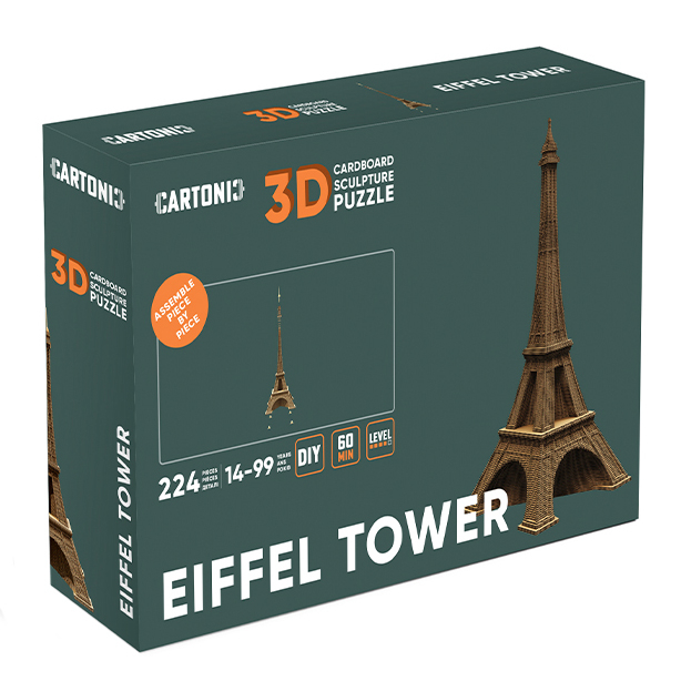 3D-пазлы - 3D пазл Cartonic Eiffel tower (CARTEIFF)#4