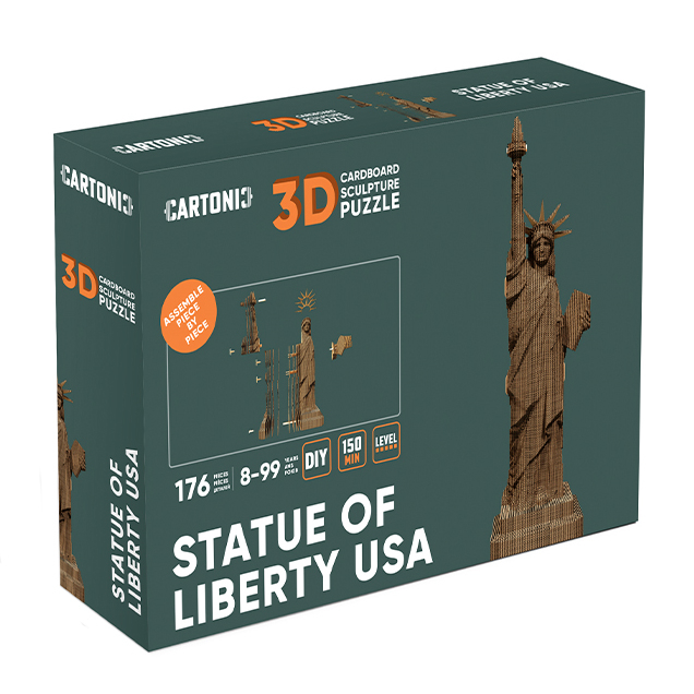 3D-пазли - 3D пазл Cartonic Statue of liberty USA (CARTLIBUS)#4