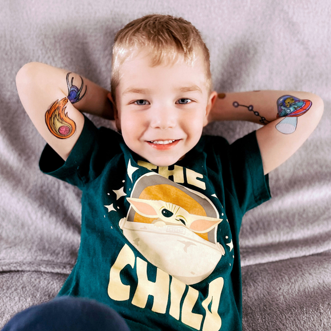 Косметика - Набор тату для тела Arley Sign Космическое путешествие (1320)#4