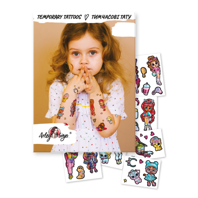 Косметика - Набір тату для тіла Arley Sign Крихітки (1616)#2