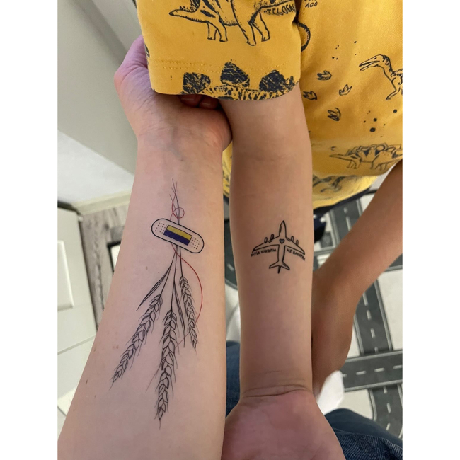 Косметика - Набір тату для тіла Arley Sign Українська весна (1624)#3