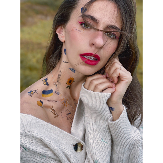 Косметика - Набір тату для тіла Arley Sign Паляниця (1625)#6