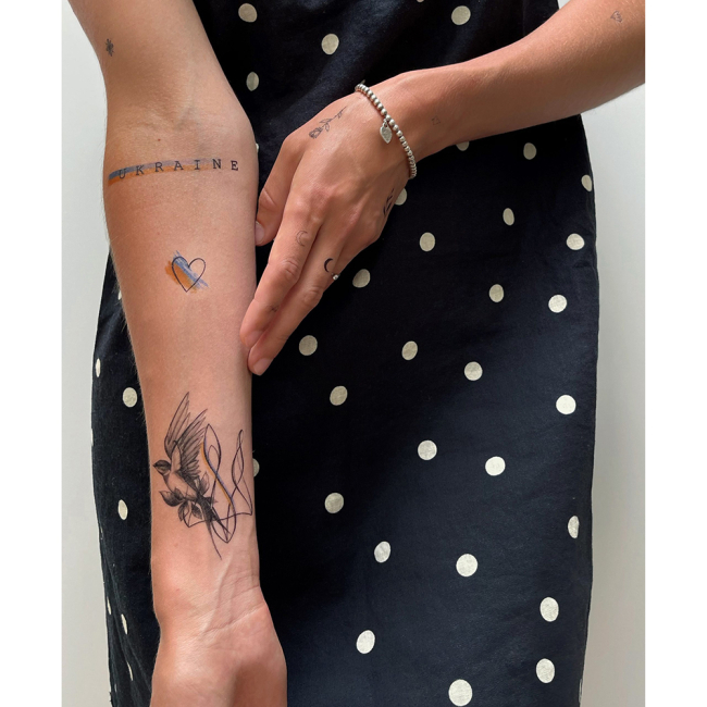 Косметика - Набір тату для тіла Arley Sign Be brave like Ukraine (1705)#6