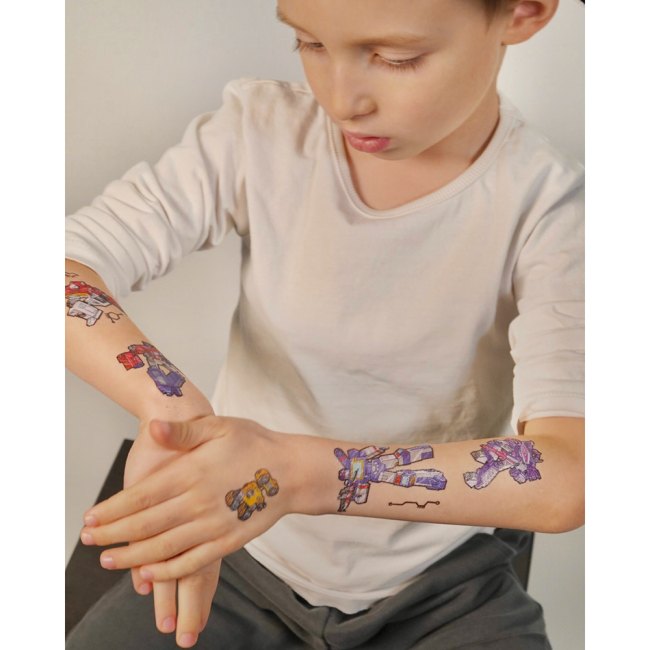 Косметика - Набор тату для тела Arley Sign Роботы (1708)#4