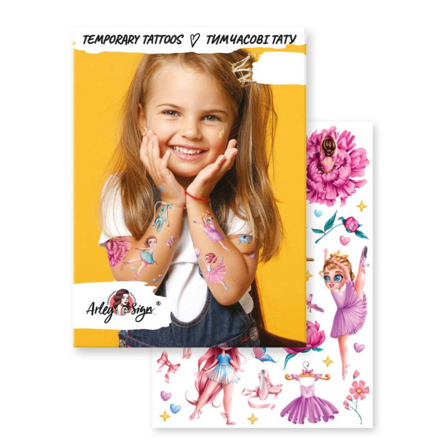 Косметика - Набор тату для тела Arley Sign Балеринки (1811)#2