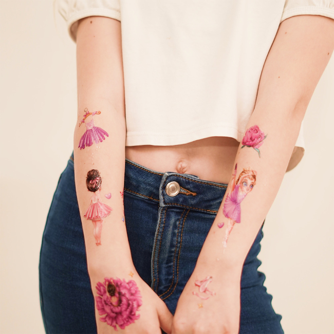 Косметика - Набор тату для тела Arley Sign Балеринки (1811)#3