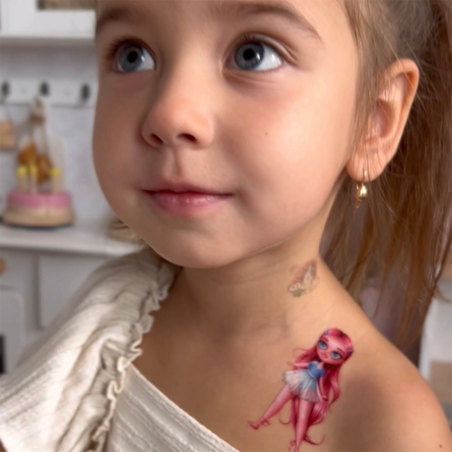 Косметика - Набор тату для тела Arley Sign Балеринки (1811)#4