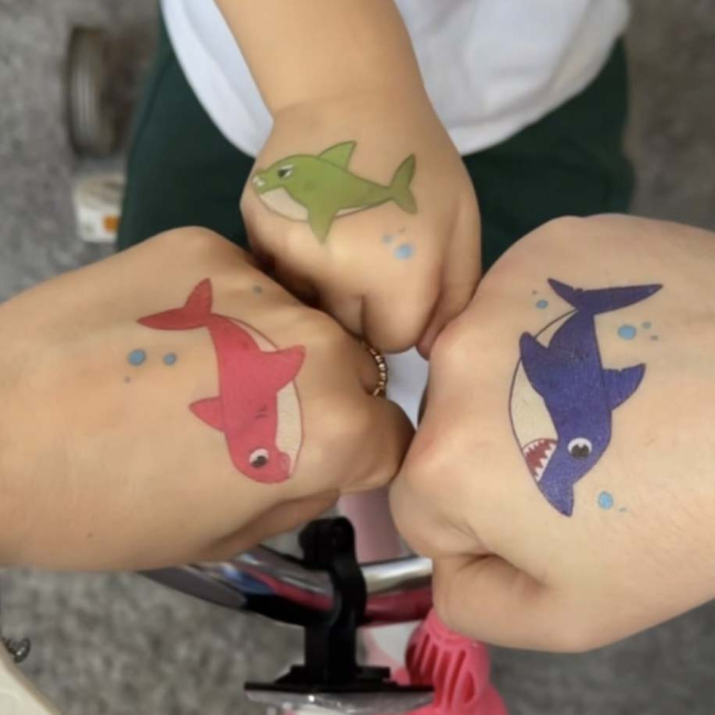 Косметика - Набор тату для тела Arley Sign Бейби шарк (1906)#6