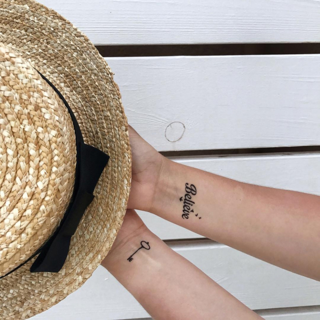 Косметика - Набор тату для тела Arley Sign Верь, надейся, люби (4005)#3