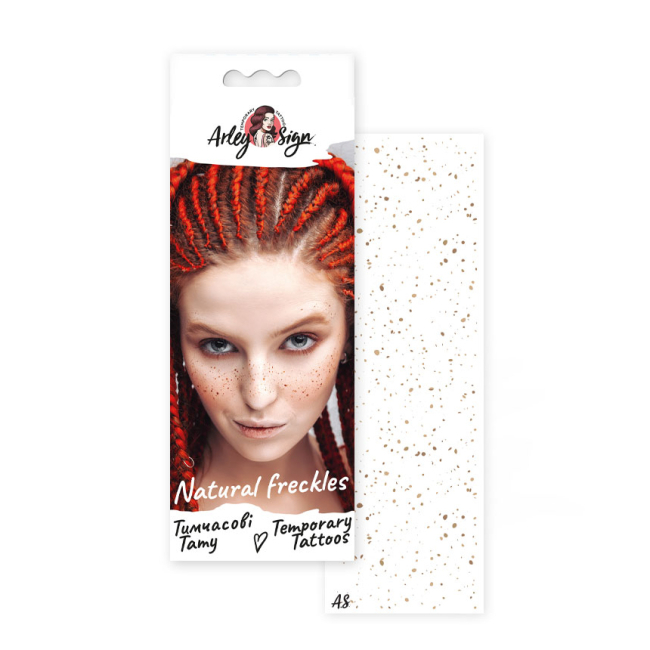 Косметика - Набор тату для тела Arley Sign Натуральные веснушки одинарные (1116s)#2