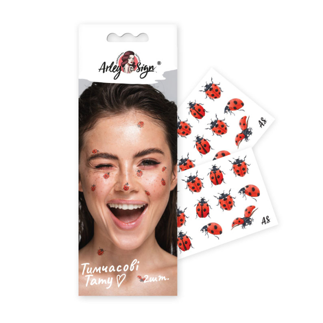 Косметика - Набор тату для тела Arley Sign Божьи коровки (1120s)#2