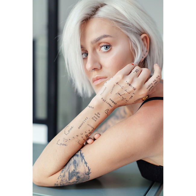 Косметика - Набір тату для тіла Arley Sign Тихо, вони говорять (1207s)#3