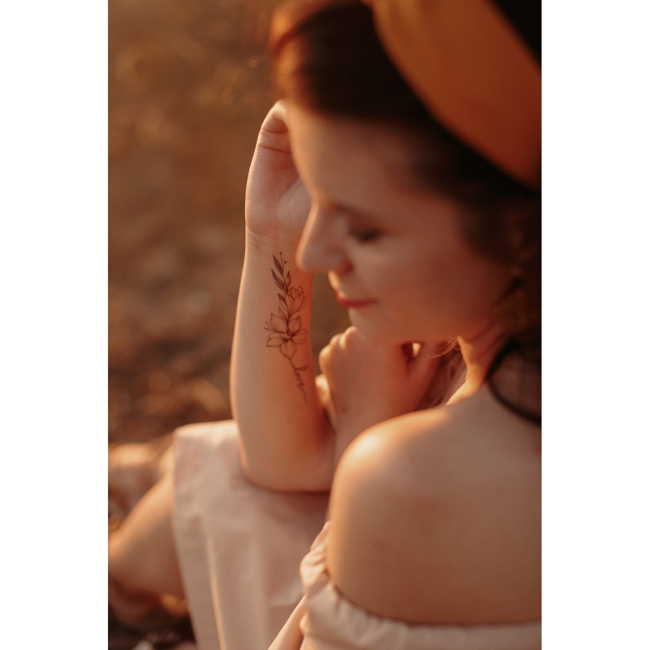 Косметика - Набір тату для тіла Arley Sign Квіти говорять: love (1213s)#5