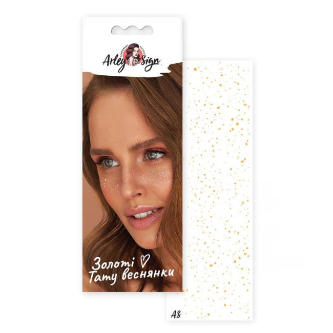 Косметика - Набор тату для тела Arley Sign Золотые веснушки одинарные (9003s)#2