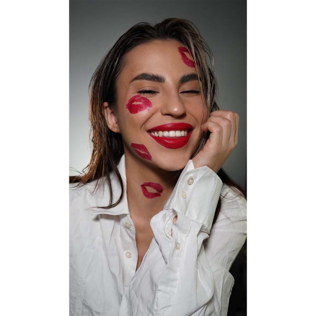 Косметика - Набір тату для тіла Arley Sign Поцілунки червоною помадою (1804)#6