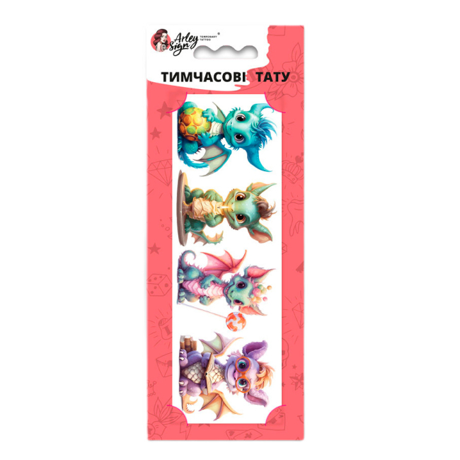 Косметика - Набор тату для тела Arley Sign Милые дракончики (2104)#2