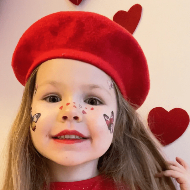 Косметика - Набір тату для тіла Arley Sign Дитячі кольорові метелики (2108)#4